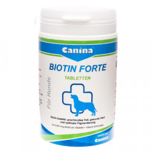 Canina Biotin forte tabletes papildbarība ar augstu biotina saturu 200g